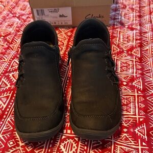 Clark’s Booties, Size 5.5 Black Nubuck.   Very Comfortable.